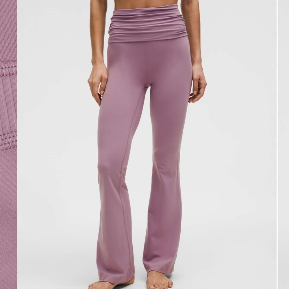 Lululemon Groove Nulu Foldover-Waist
Flared Pant Size 0 NWT - Lavender Lux